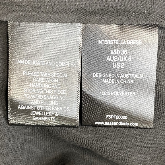 Sass & Bide Interstella Printed Sheer Silk Dress 2 NWT - Picture 4 of 14